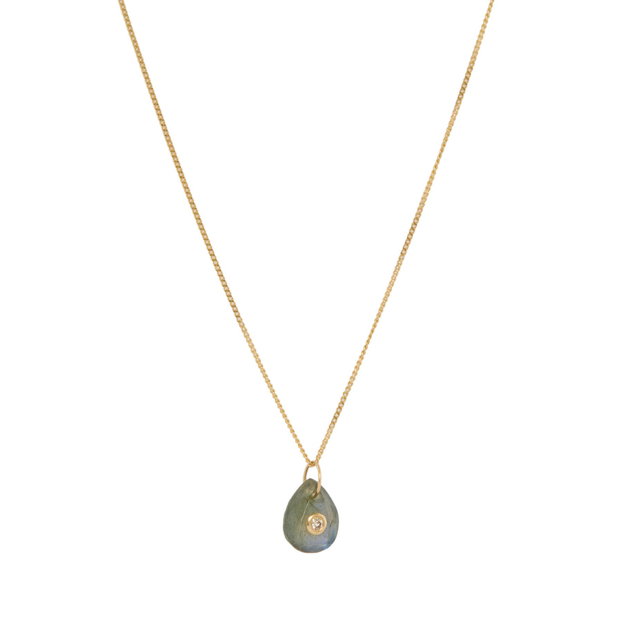 Pascale Monvoisin Orso Necklace - Labradorite and Diamond - Necklaces - Broken English Jewelry