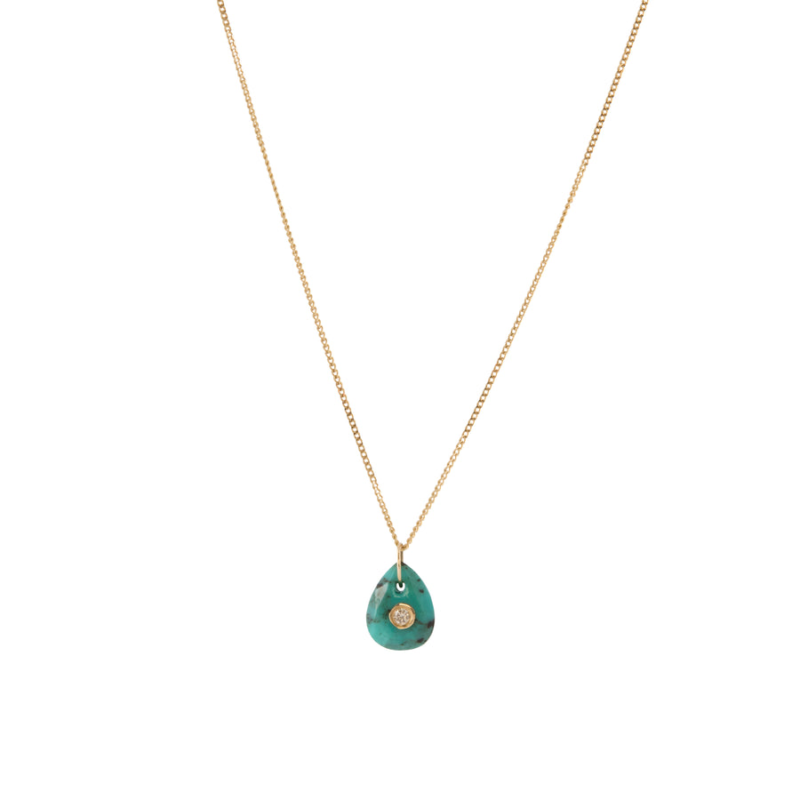 Orso Necklace - Turquoise and Diamond