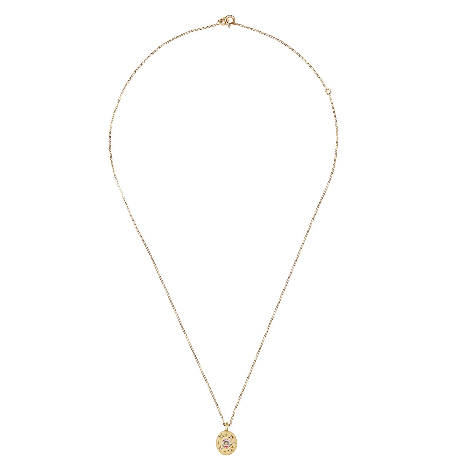 Cece Clam and Pearl Pendant Necklace - Necklaces - Broken English Jewelry top view