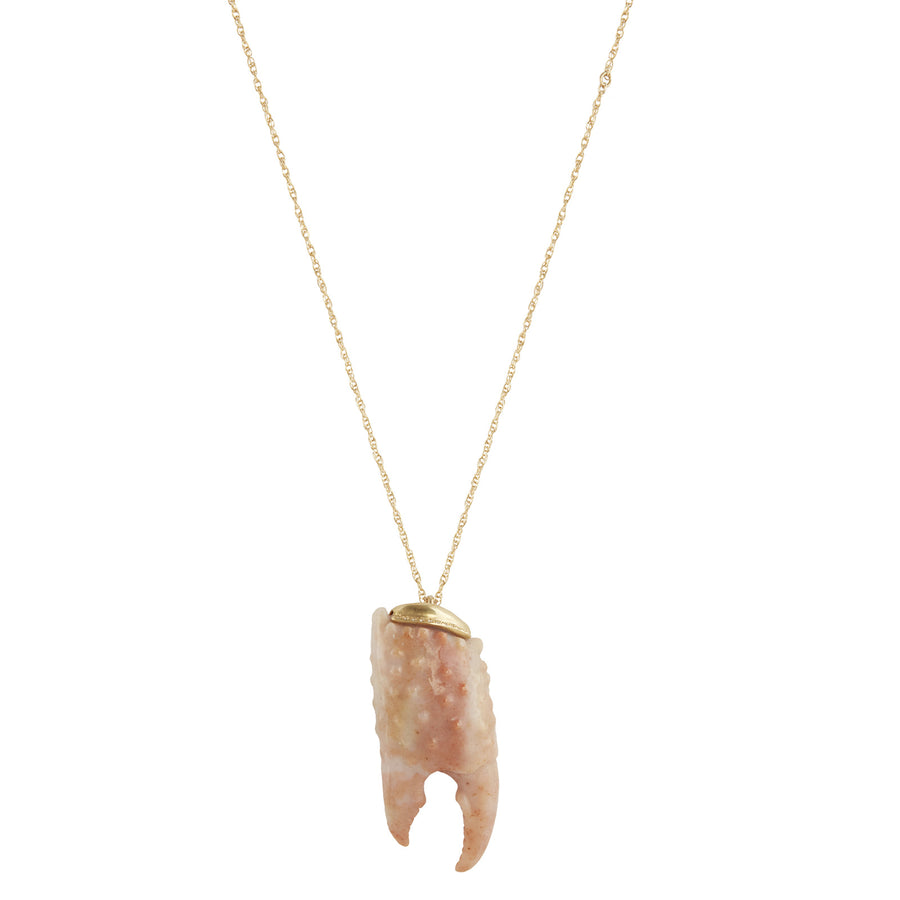 Annette Ferdinandsen Crab Claw Pendant Necklace - Necklaces - Broken English Jewelry, back view