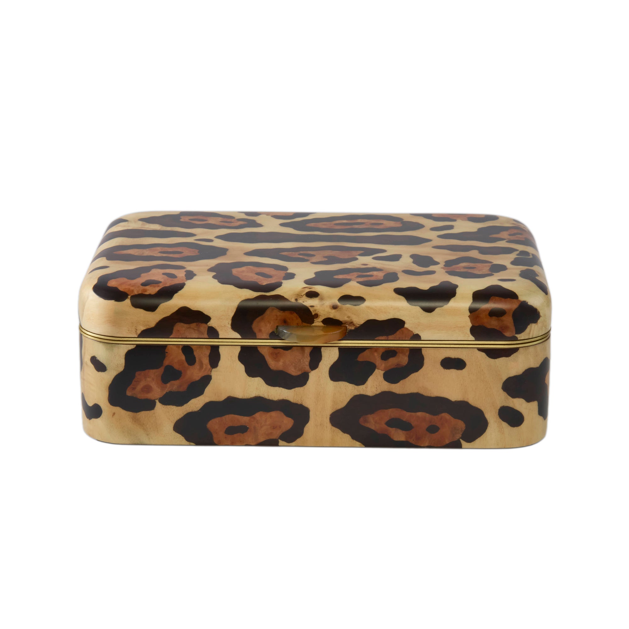 Silvia Furmanovich - Medium Jaguar Print Marquetry Box