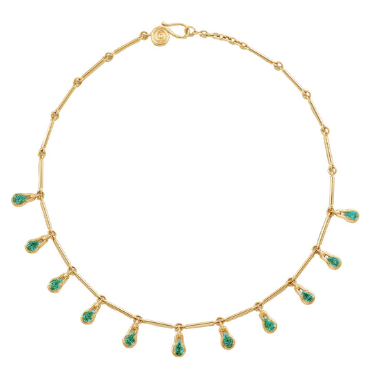 Emerald Drop Ethos Necklace - Main Img