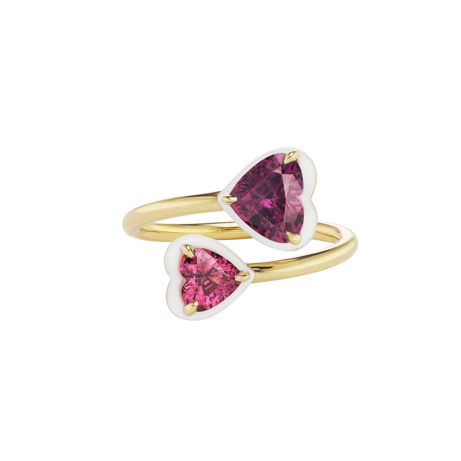 Elsa Rubellite Enamel Ring
