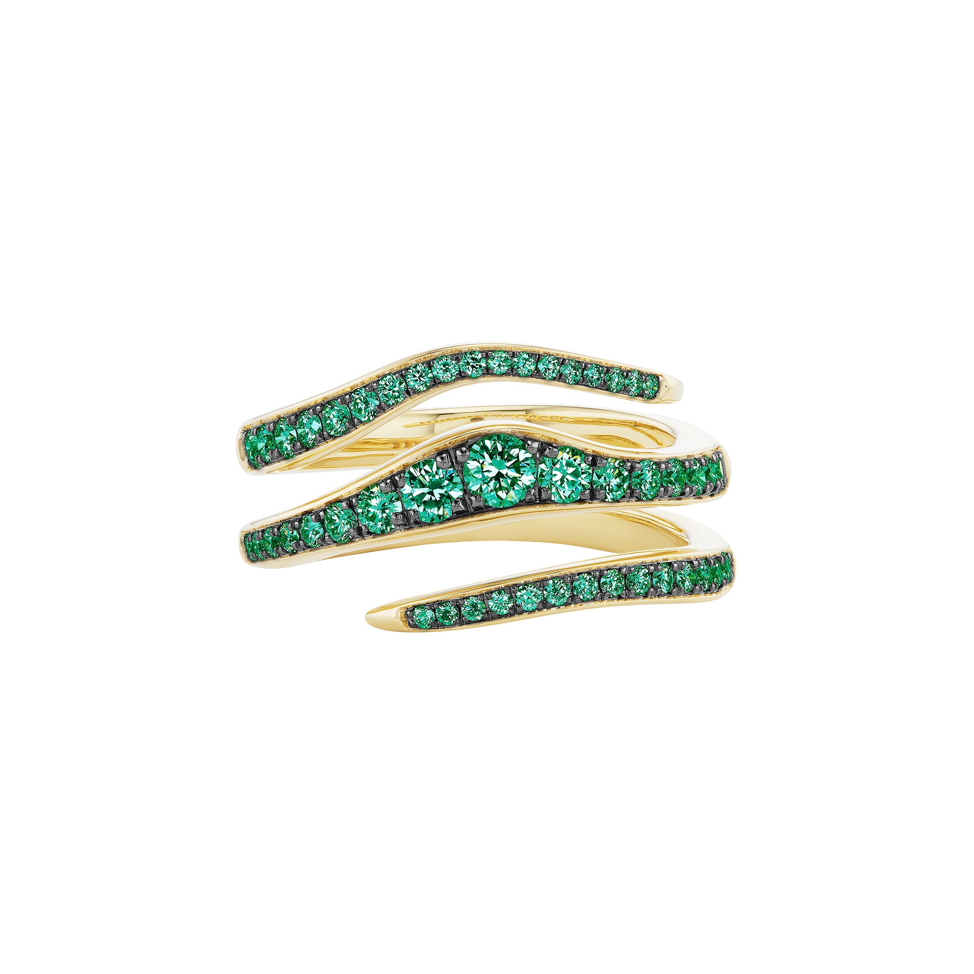 Jungle Rng Emily P Wheeler - Double Wrap Jungle Ring – Broken English Jewelry