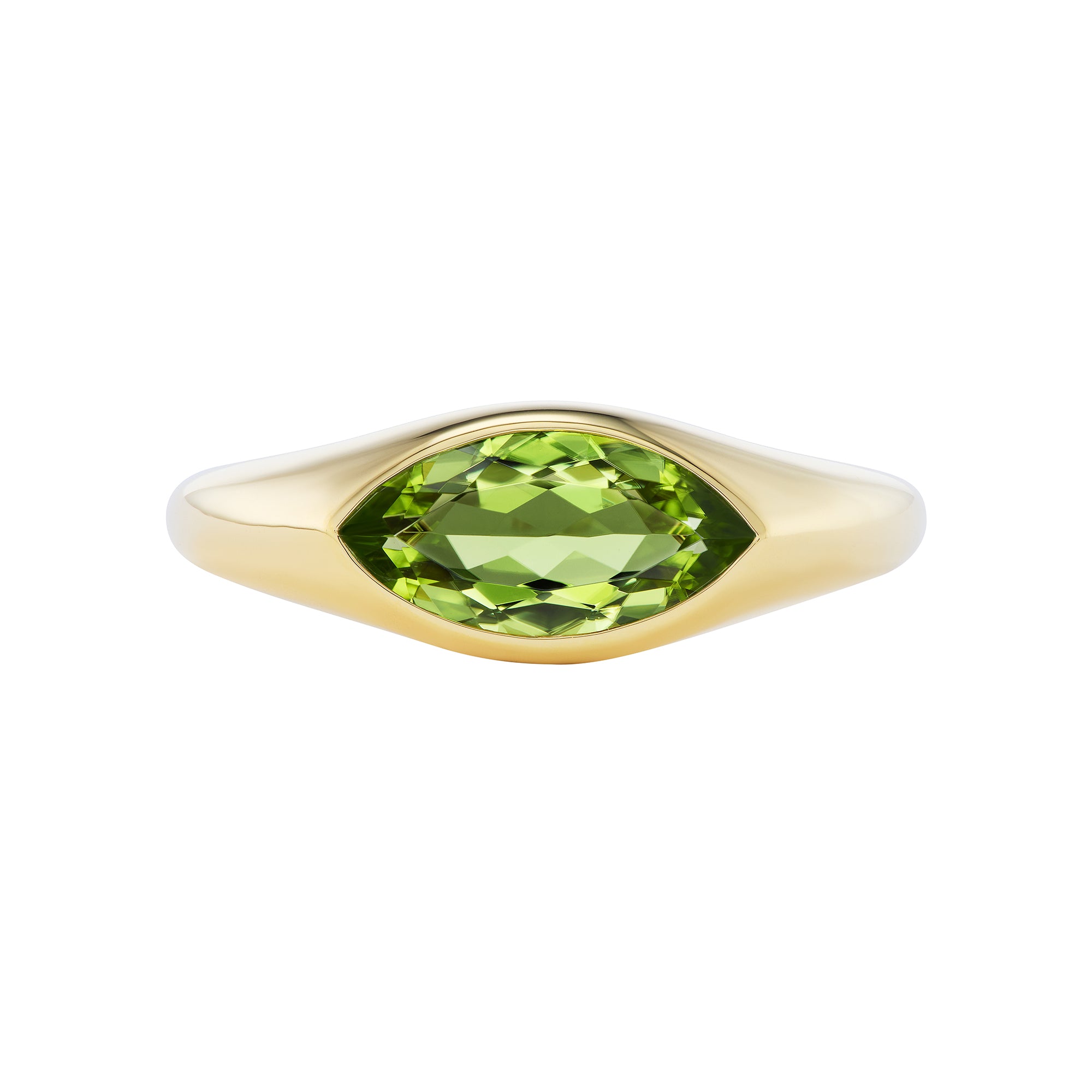 Peridot Marquis Ring