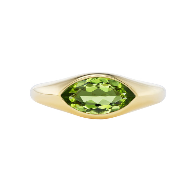 Peridot Marquis Ring