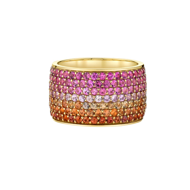 Sapphire Desert Ombre Ring