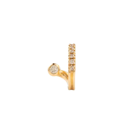 Single Diamond Drosera Earring - Right - Main Img