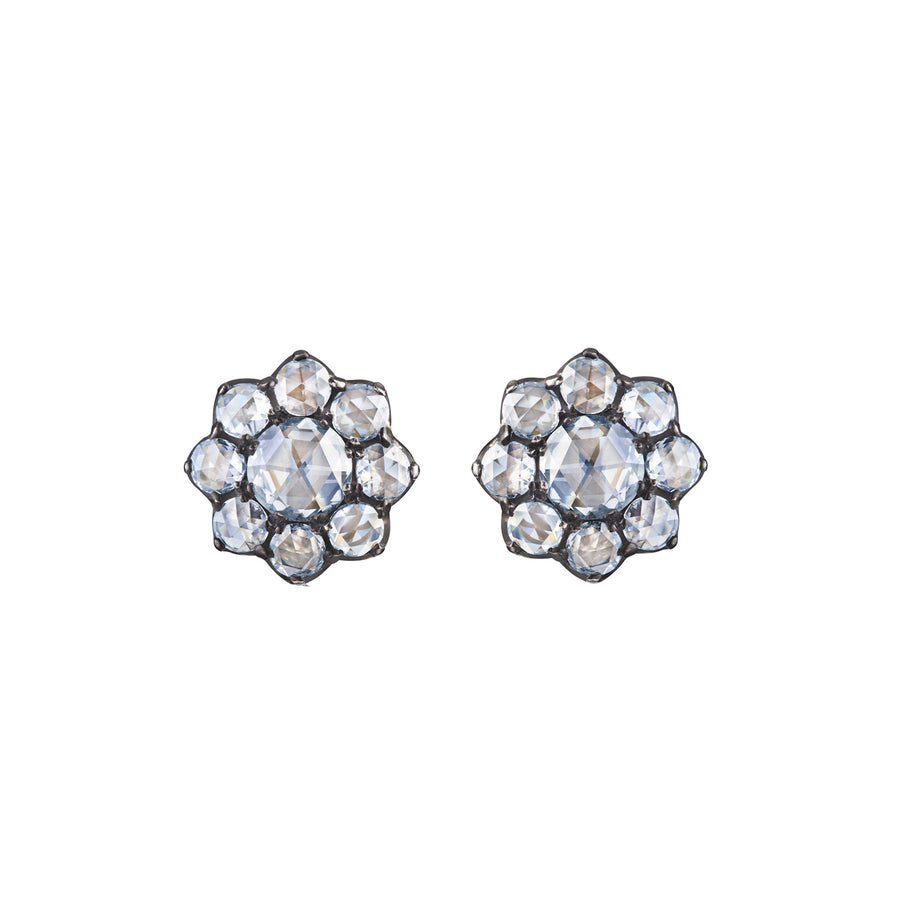 Fred Leighton Petite Cluster Earrings - Earrings - Broken English Jewelry front view