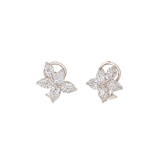 American Beauty Five Diamond Cluster Earrings - Main Img