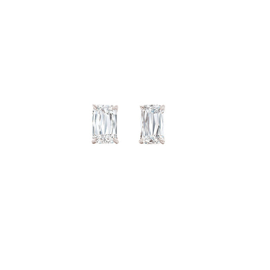 Ashoka Diamond Stud Earrings - Platinum - Main Img