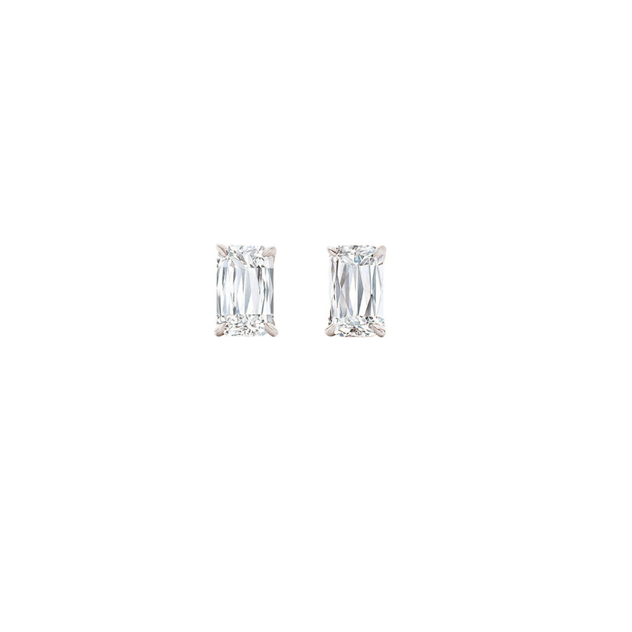 Ashoka Diamond Stud Earrings - Platinum