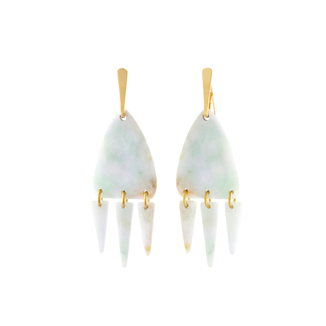 Four Directions Earrings - Lavender Jade