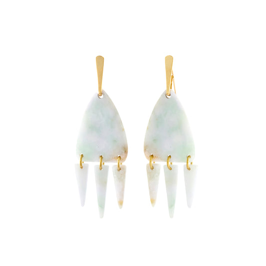 Four Directions Earrings - Lavender Jade - Main Img