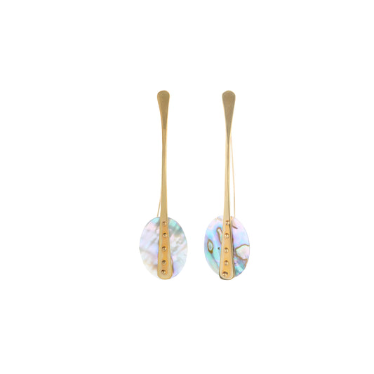 Abalone Teardrop Earrings - Main Img