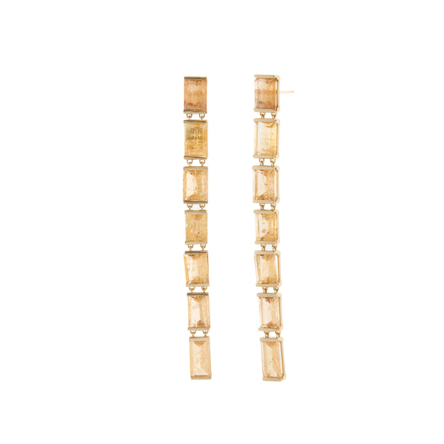 Topaz Column Earrings