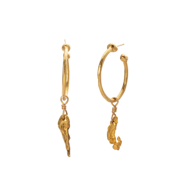 Lisa Eisner Sky Witness Hoops front and side view