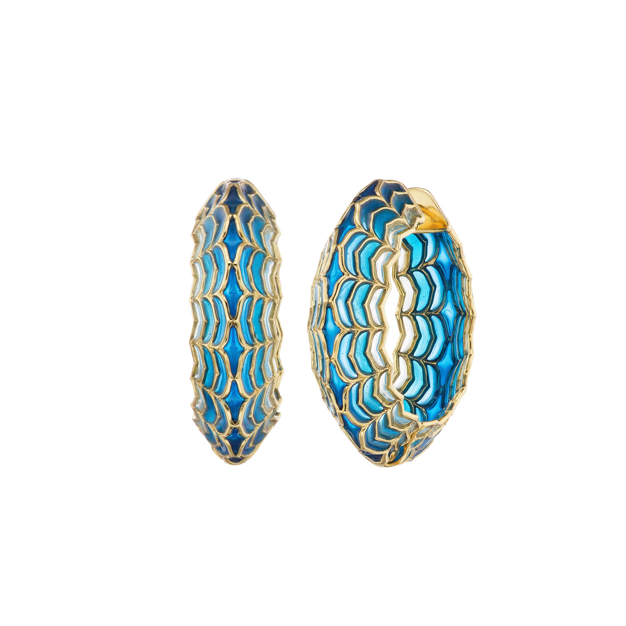 Aura Dreamweaver Hoops – Blue