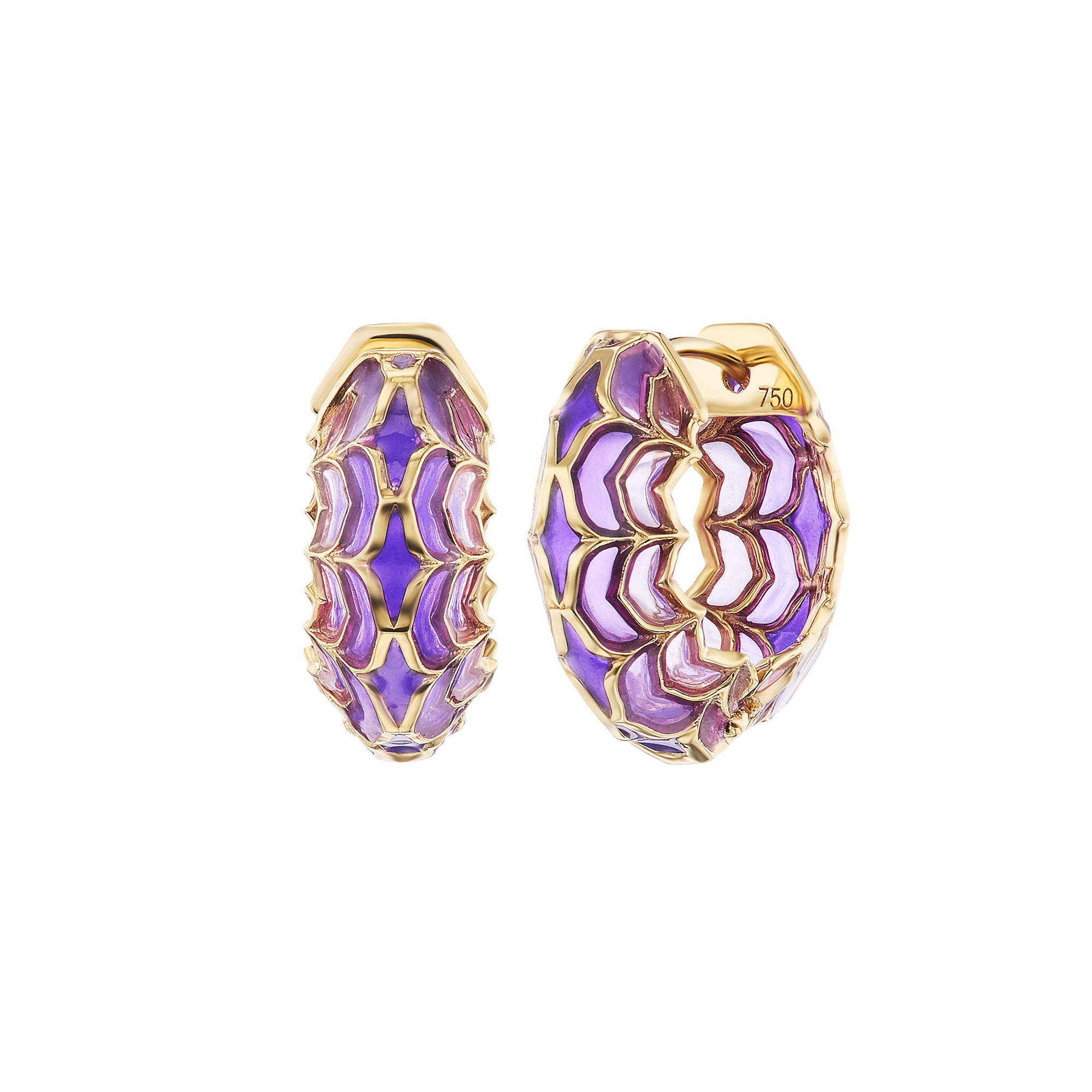 Violet Ombre Baby Aura Dreamweaver Hoops