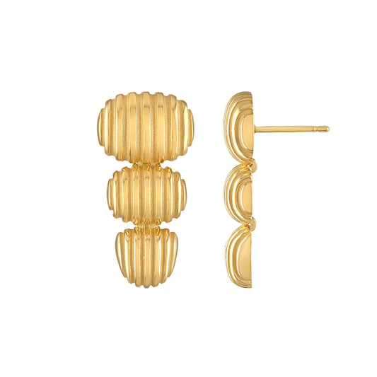 Isla Oval Taper Earrings - Main Img