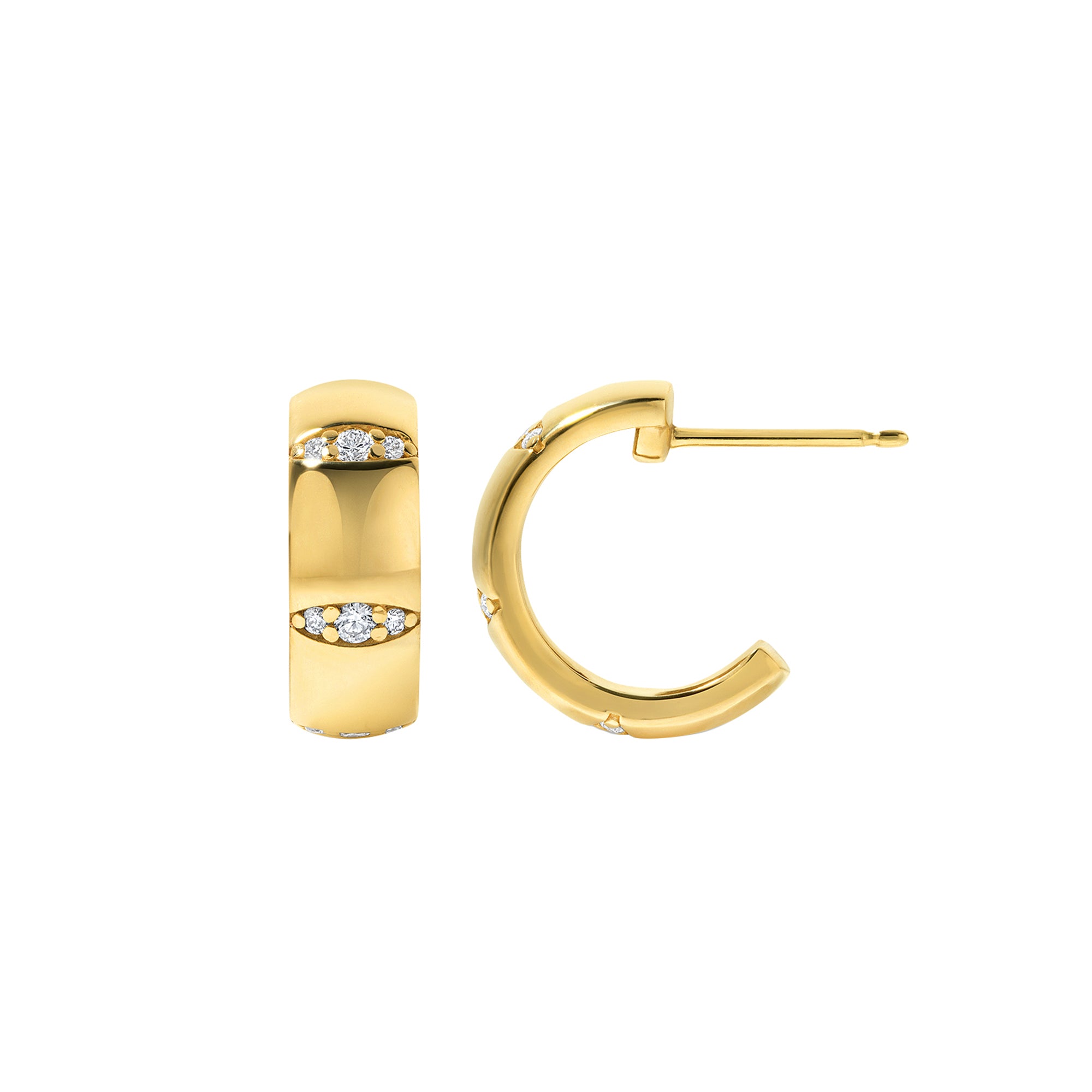 Diamond Veda Hoop Earrings