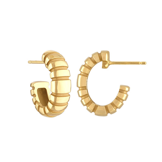 Orla Small Oval Hoop Earrings - Main Img