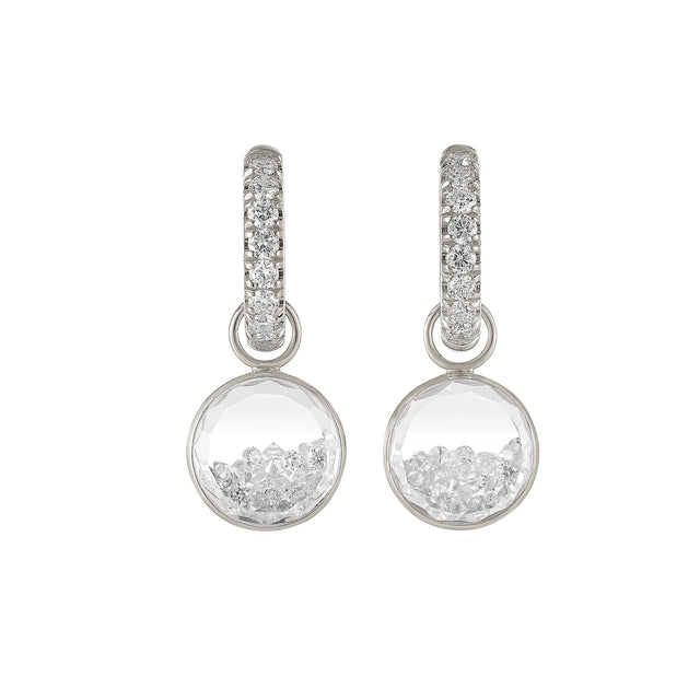 Diamond Kaleidoscope Shaker Core Gala Huggie Earrings