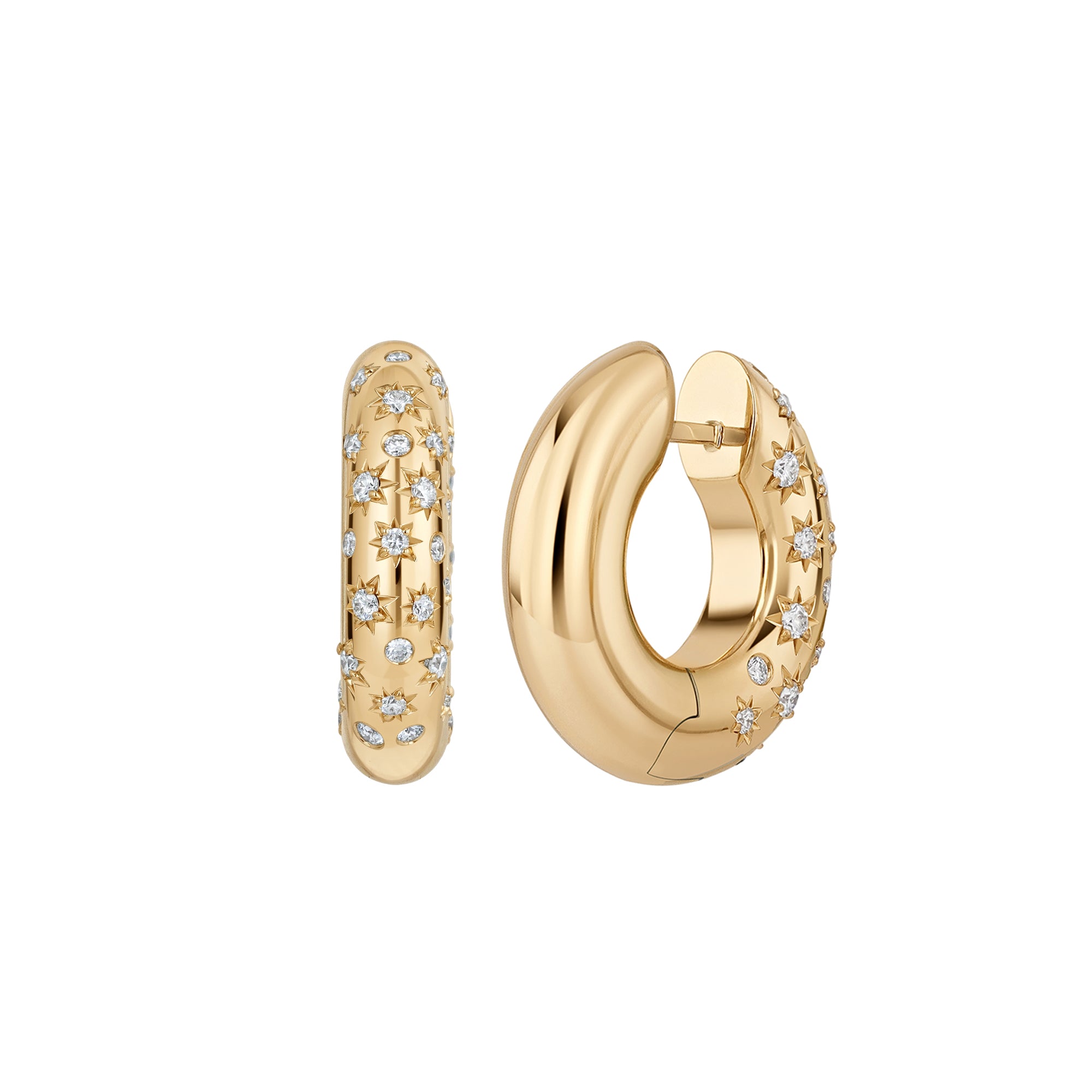 Diamond Large Celeste Mood Hoops