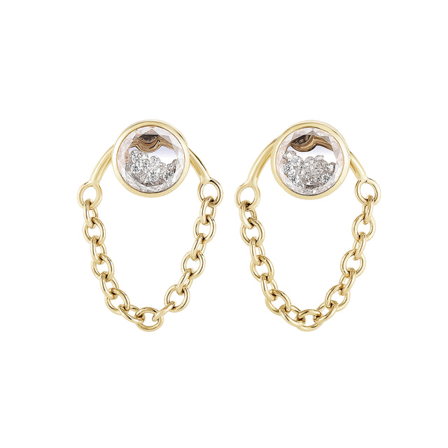 Diamond Kaleidoscope Shaker Bamba Earrings