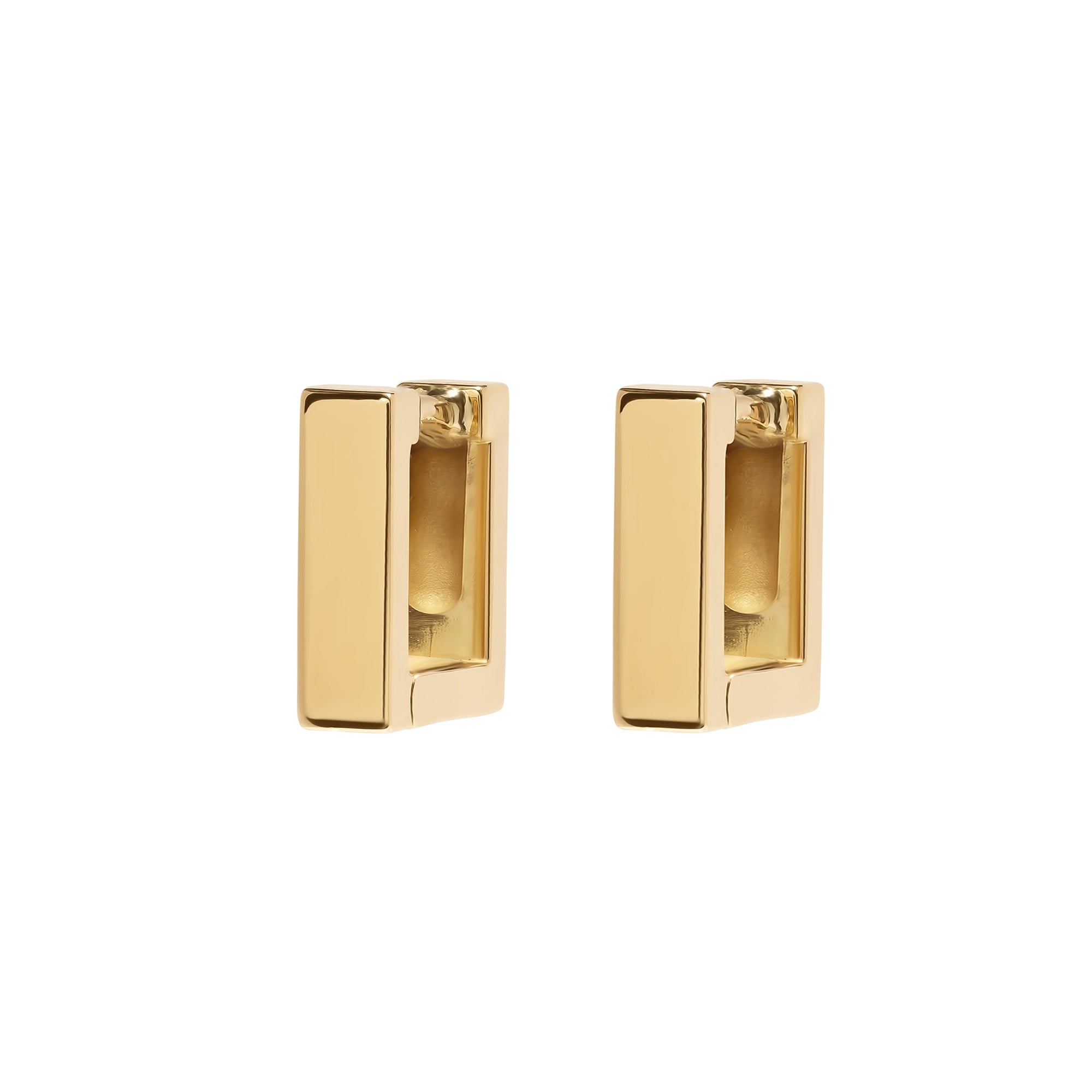 Azlee - Mosaic Barre Hoop Earrings