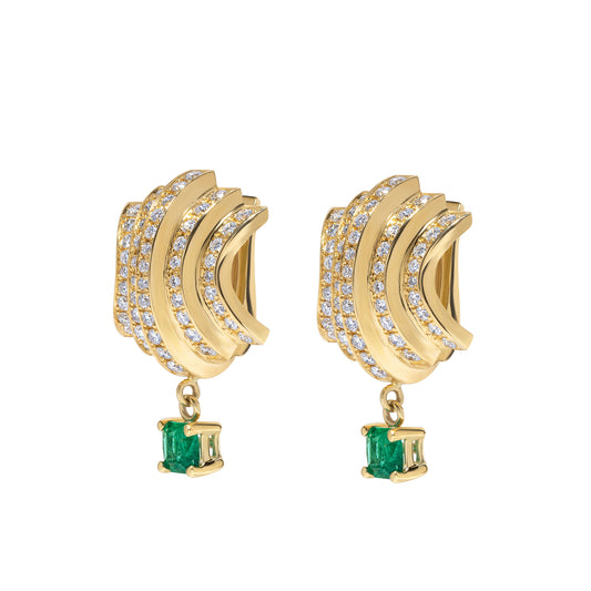 Fluid Staircase Drop Earrings