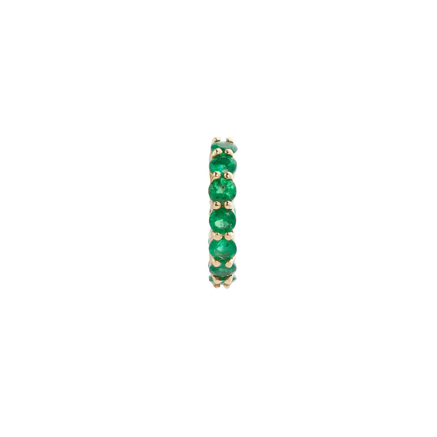 Carbon & Hyde Emerald Sparkler Ear Cuff - Earrings - Broken English Jewelry front view