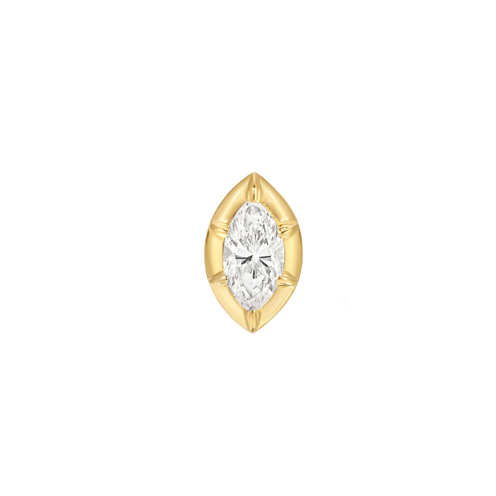 Carbon & Hyde - Marquise Diamond Rosette Stud Earring