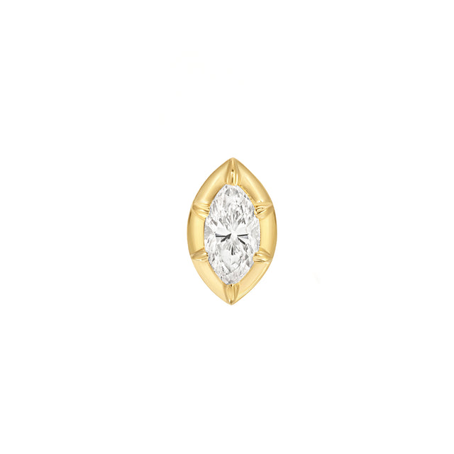 Carbon & Hyde - Marquise Diamond Rosette Stud Earring