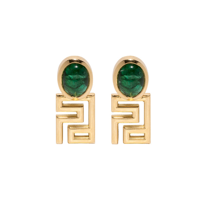 Emerald Tessellate Earrings