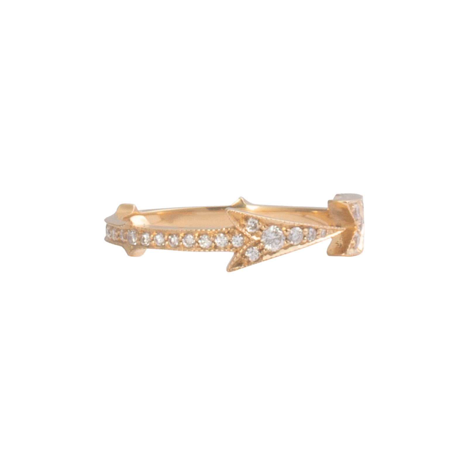 Arman Sarkisyan Arrow Ring - Diamond side view