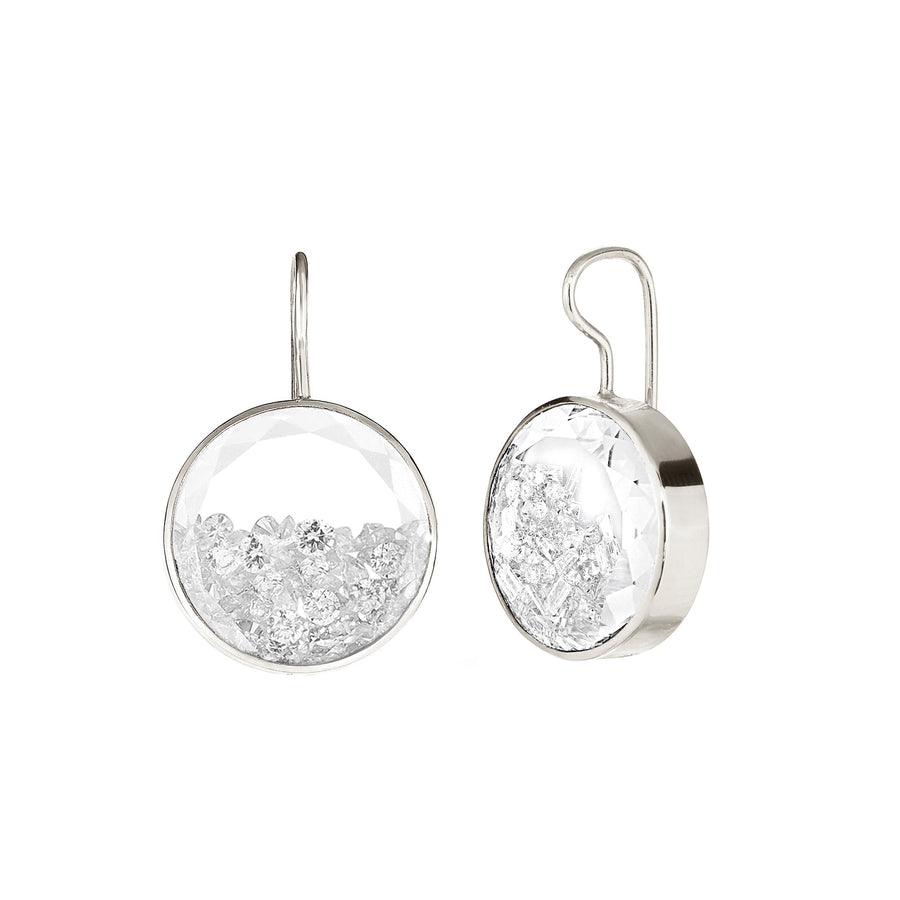 Moritz Glik Core 15 Shaker Earrings, front and angled view