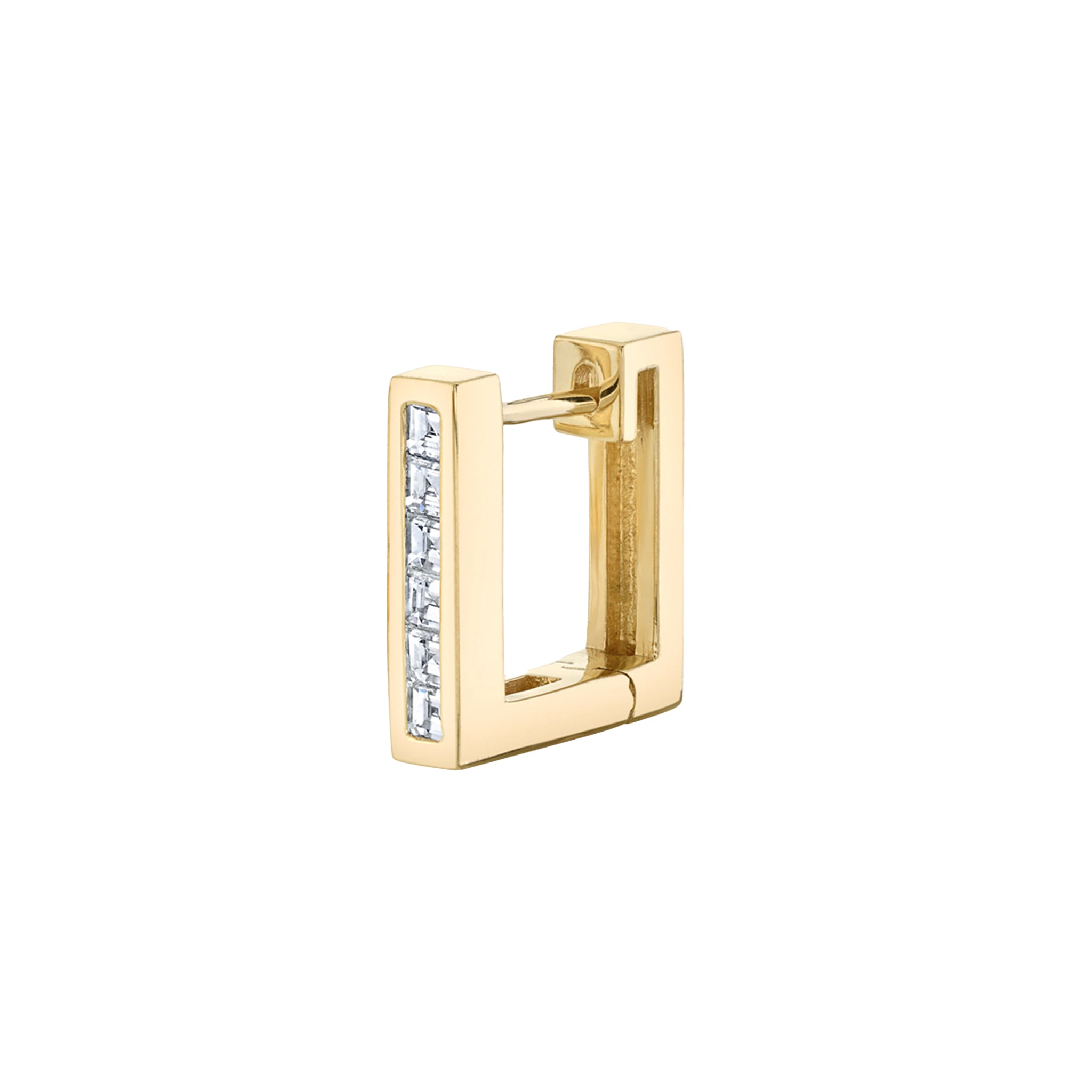 Carre Diamond Square Huggie
