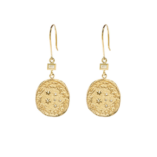 Zodiac Coin Earrings - Main Img