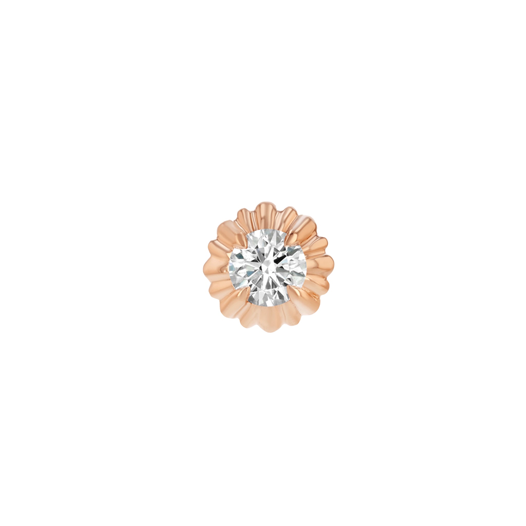 Diamond Button Stud