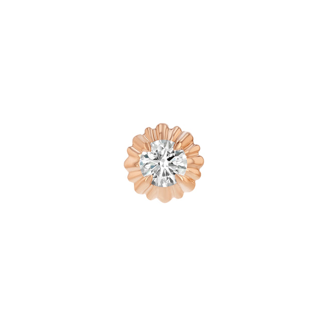 Diamond Button Stud