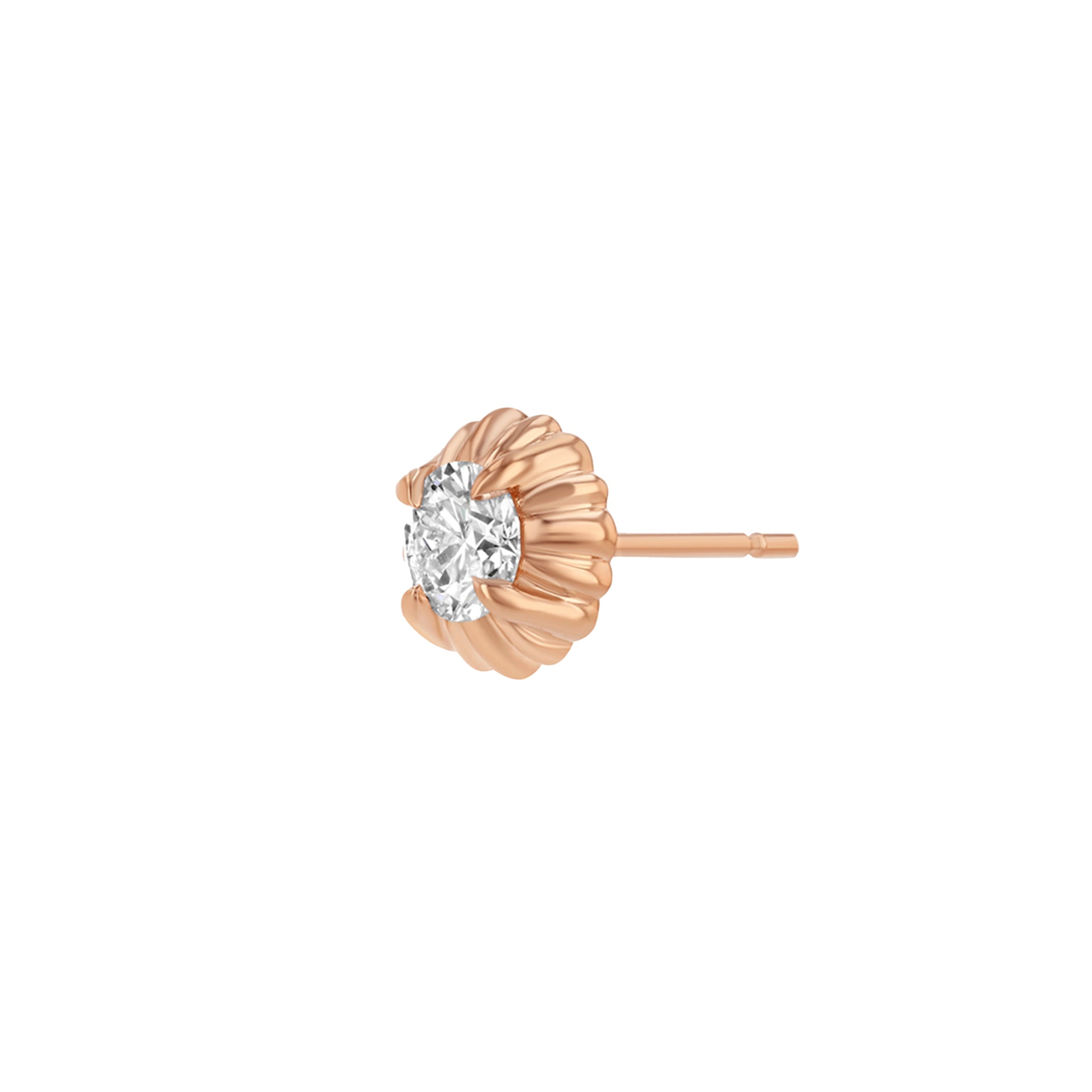 Diamond Button Stud