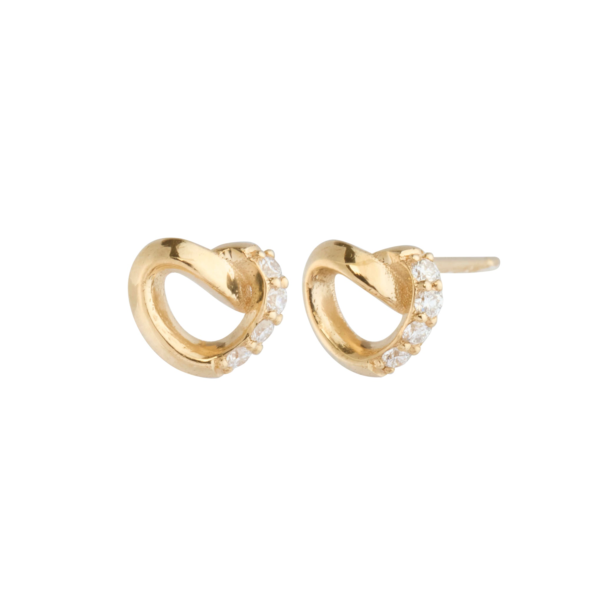 Diamond Mini Knot Stud