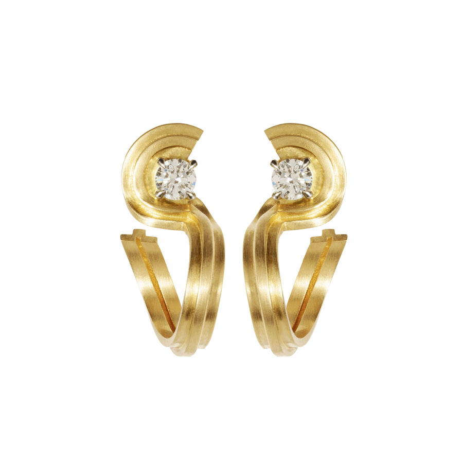 Ocean Diamond Hoops
