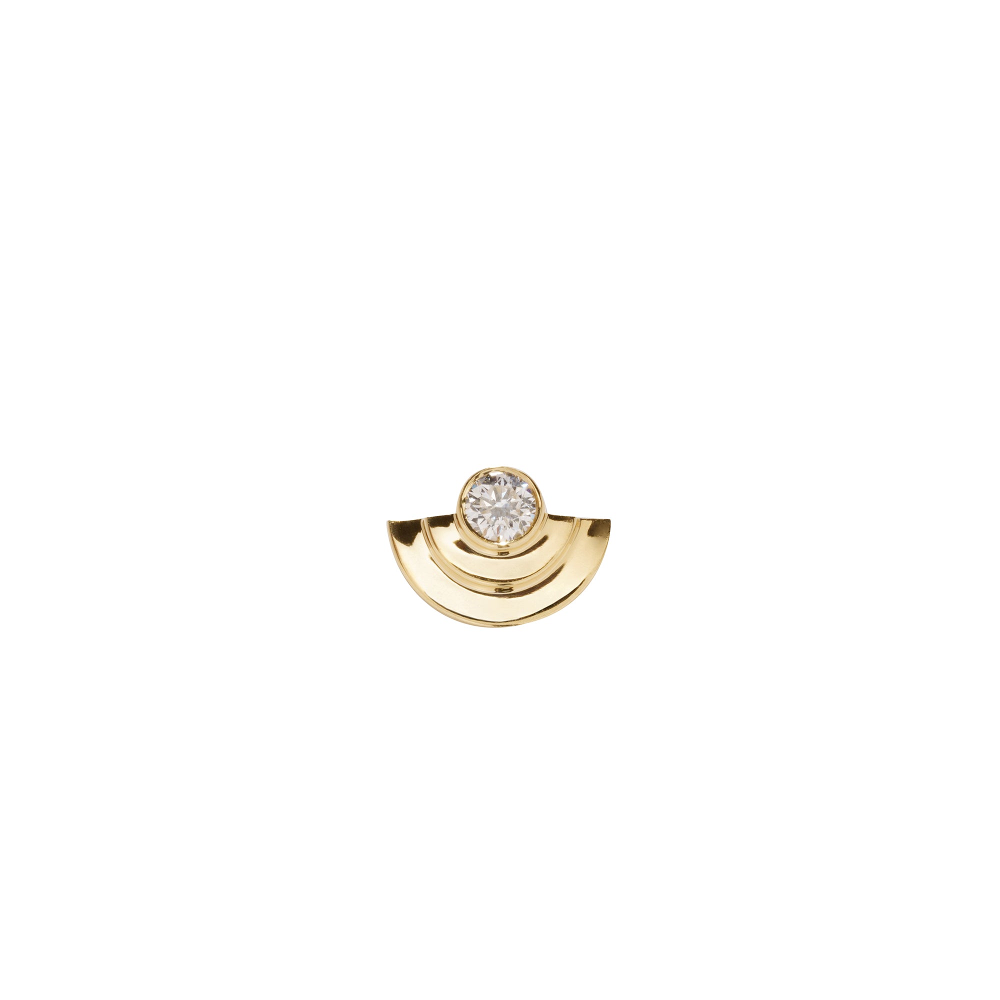 Petite Circle Staircase Stud Earring