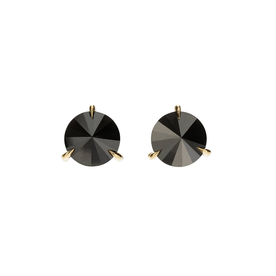 Ara Vartanian Inverted Black Diamond Earrings front view