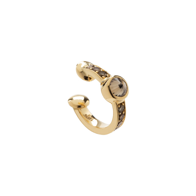 Brown Diamond Spike Earcuff