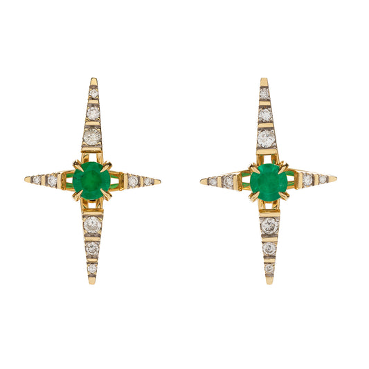 Emerald Pulsar Earrings - Main Img
