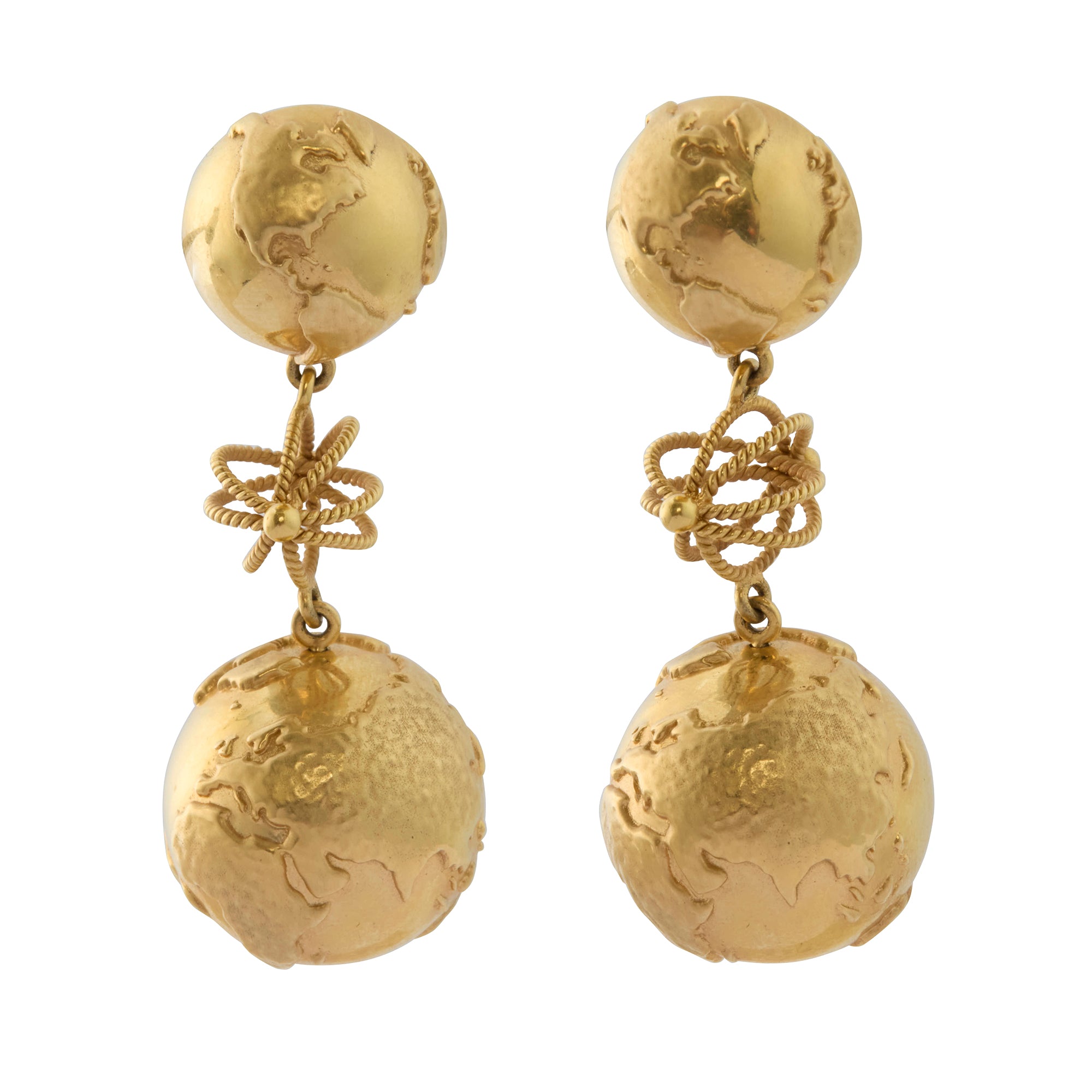 Large Globe Earrings