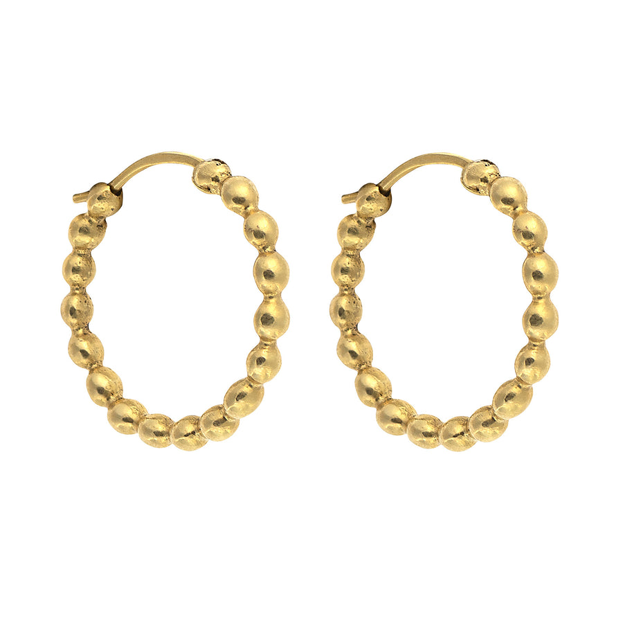 Christina Alexiou Demetra Hoop Earrings - Earrings - Broken English Jewelry front view